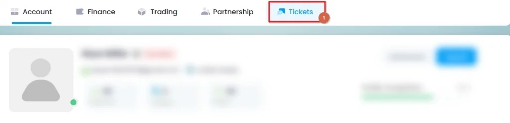 Navigate to Tickets