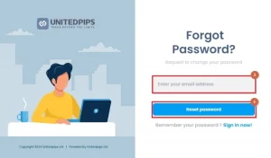 Enter your email address and click on the "Reset password" button 