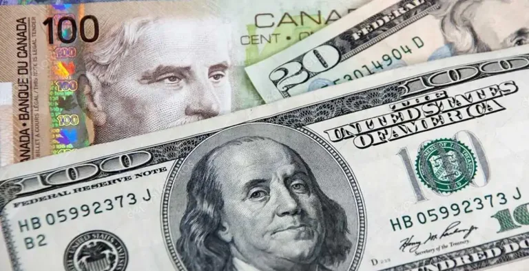 USDCAD-The-image-shows-US-and-Canadian-dollar-bill