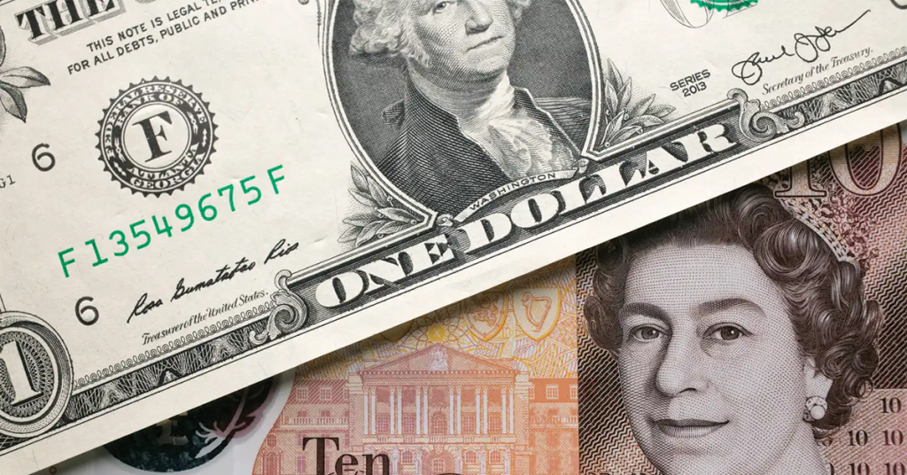 Us dollar and English pound